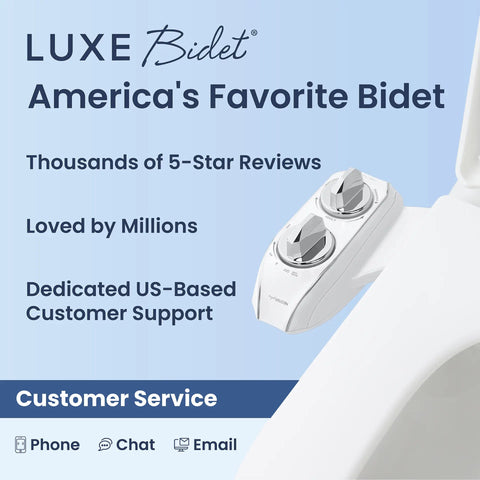 Dual Nozzle Bidet Toilet Seat Attachment | Rear & Feminine Wash, 360° Self-Clean | NEO 185 Plus