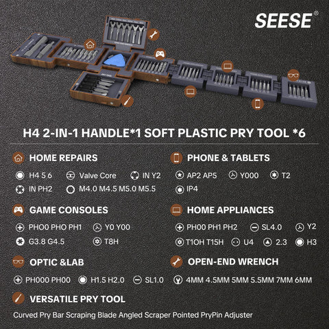 55-in-1 Magnetic Screwdriver Set | Precision Tools for Home Repair, Electronics Disassembly, Furniture Installation