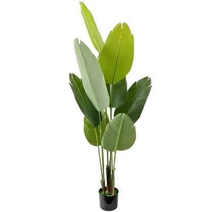 5-Foot Artificial Bird of Paradise Plant with Decorative Pot