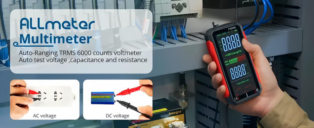 True RMS 6000-Count Digital Multimeter | USB Rechargeable