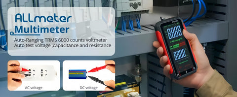 True RMS 6000-Count Digital Multimeter | USB Rechargeable