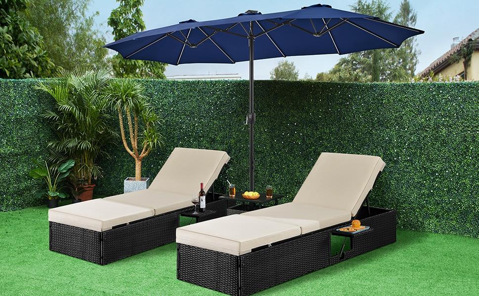 Massive 12-Mode Color-Changing Solar Patio Umbrella with Base Stand
