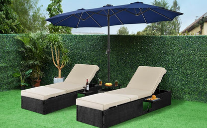 Massive 12-Mode Color-Changing Solar Patio Umbrella with Base Stand