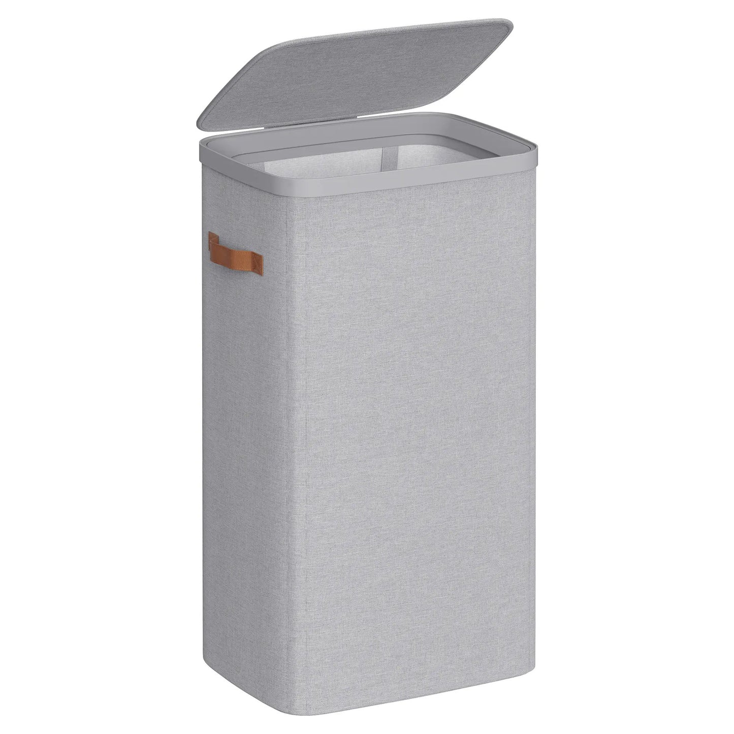 44.9-Gallon Polyester Modern Laundry Basket with Lid and Handles