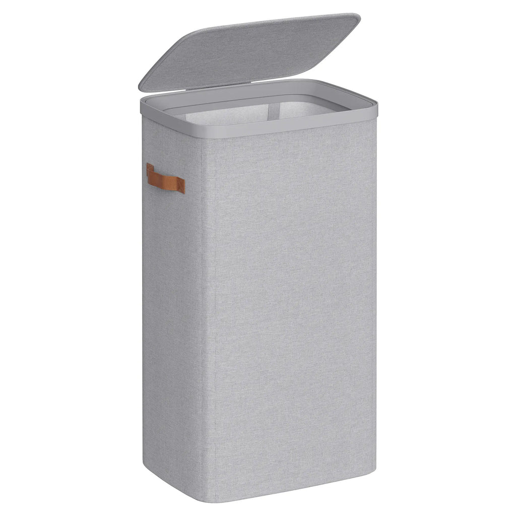 44.9-Gallon Polyester Modern Laundry Basket with Lid and Handles