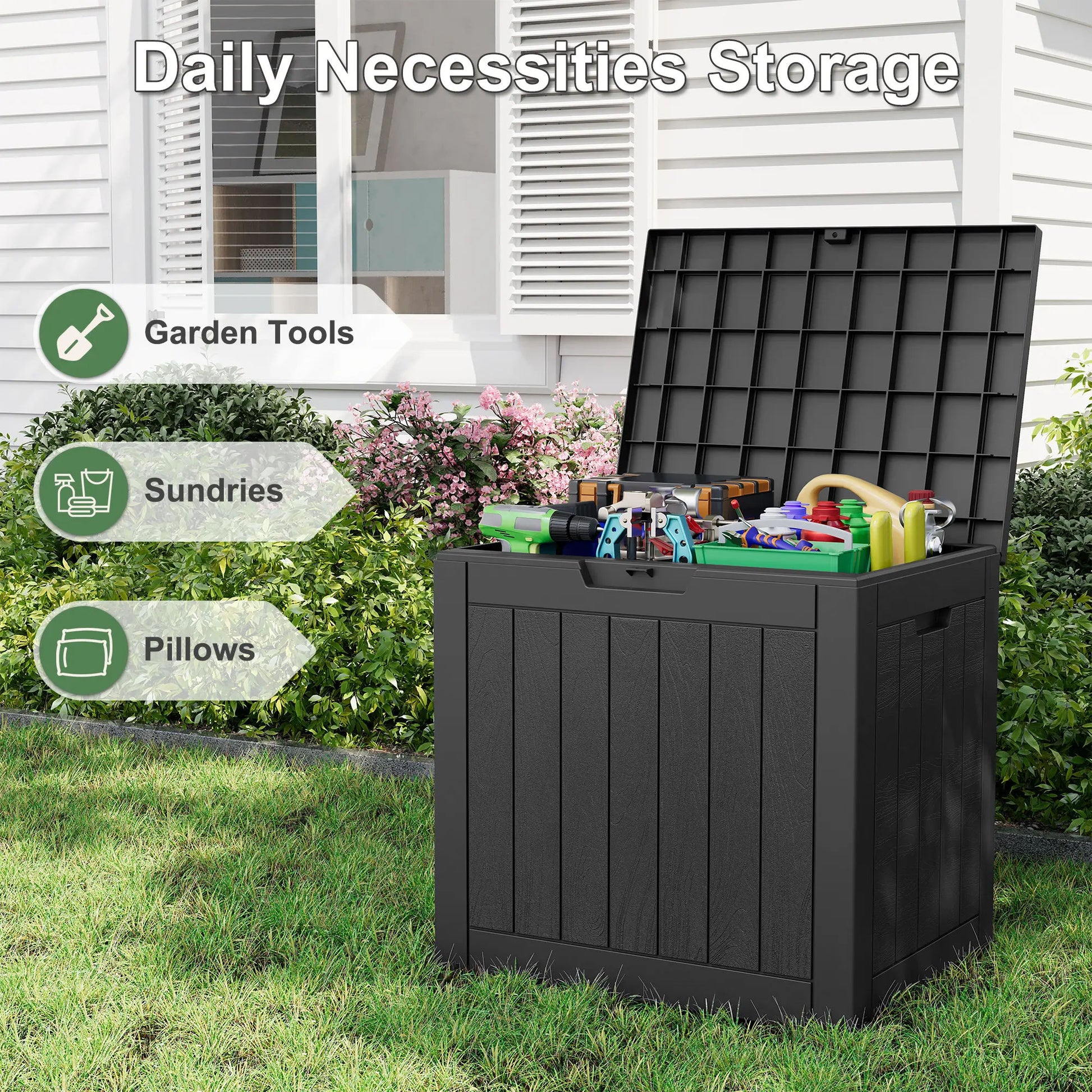 31-Gallon Waterproof Outdoor Storage Box