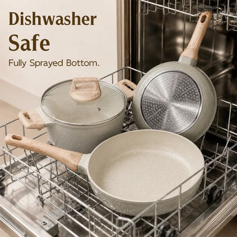 16-Piece Non-Toxic PFAS-Free Ceramic Cookware Set