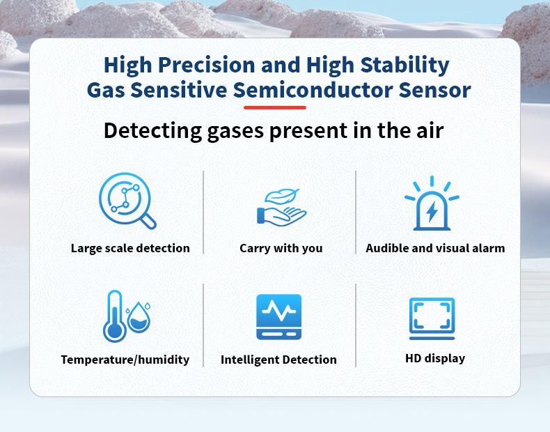 4-in-1 Multi-Functional Natural Gas Detector with Digital Display