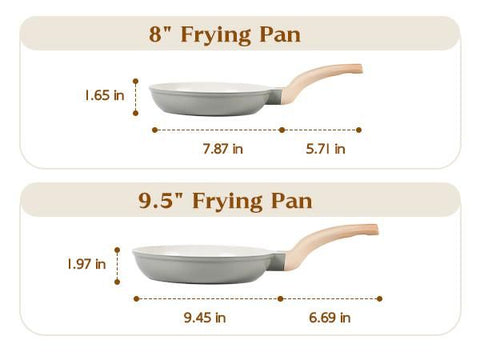 16-Piece Non-Toxic PFAS-Free Ceramic Cookware Set