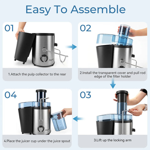 800W Centrifugal Juicer with 3