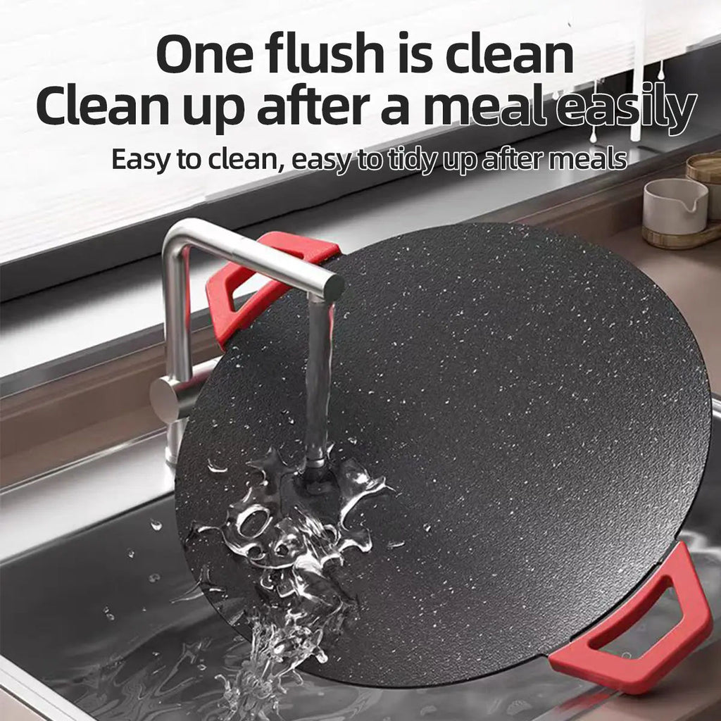 Portable Electric Korean BBQ Grill Griddle with Non-Stick Pan