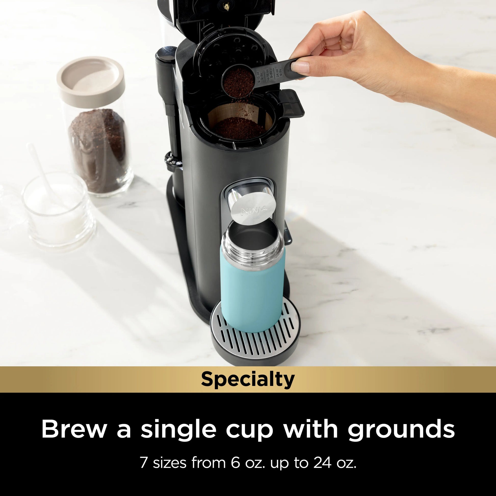 Single-Serve Pods & Grounds Specialty Coffee Maker | PB051
