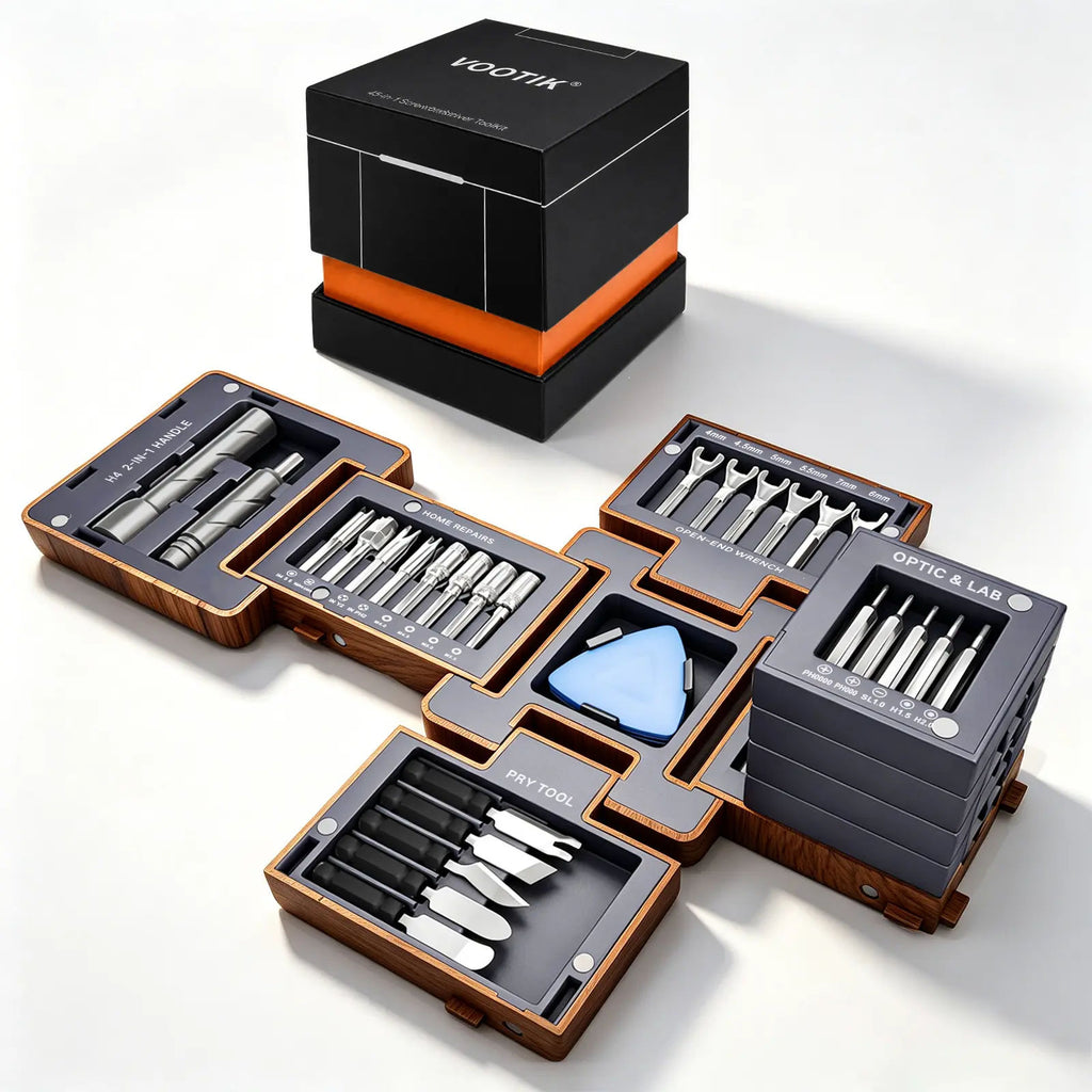 55-in-1 Magnetic Screwdriver Set | Precision Tools for Home Repair, Electronics Disassembly, Furniture Installation