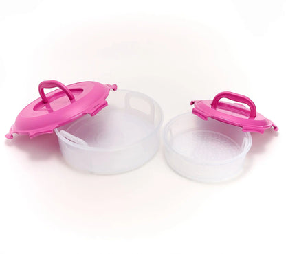 2-Piece Small & Large Nestable Pie Carriers