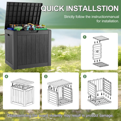 31-Gallon Waterproof Outdoor Storage Box