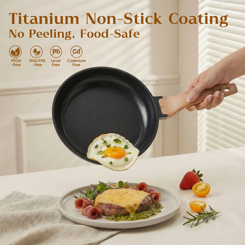 16-Piece Non-Toxic PFAS-Free Ceramic Cookware Set