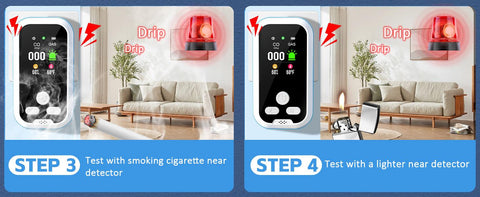 6-in-1 Portable Natural Gas Detector with HD Display
