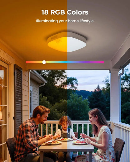 IP65 Waterproof Motion Sensor Ceiling Light with 10000mAh Battery and RGB Colors