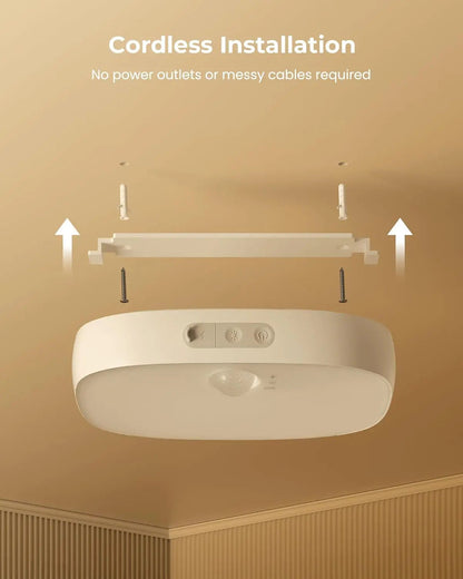 IP65 Waterproof Motion Sensor Ceiling Light with 10000mAh Battery and RGB Colors