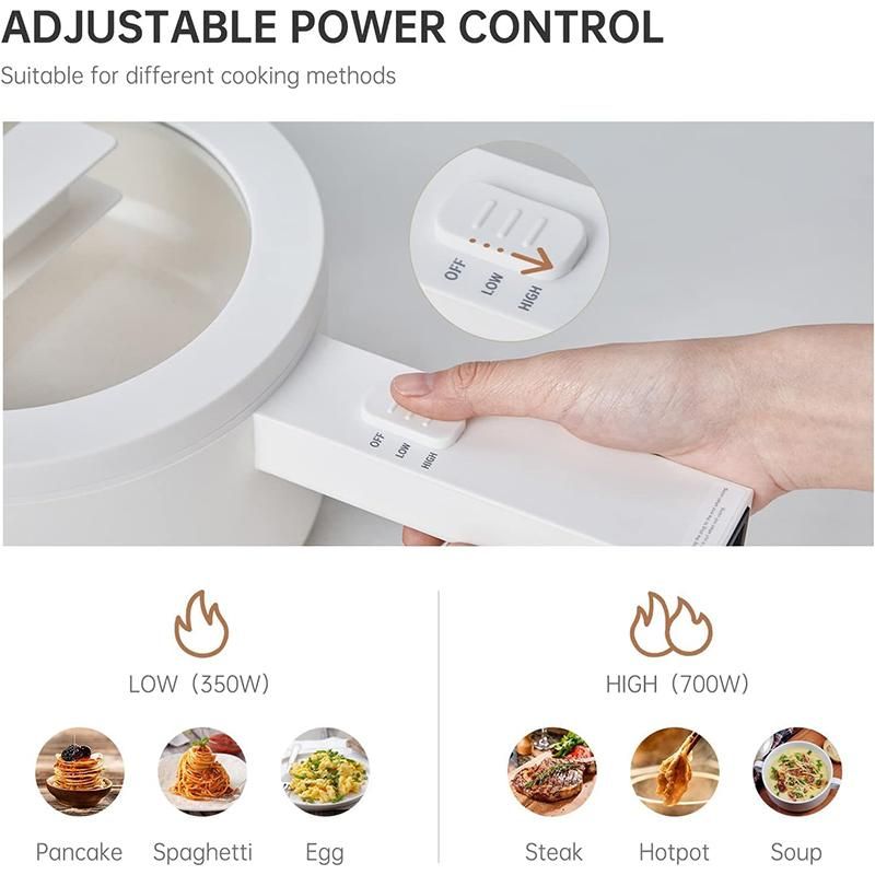 1.5L Electric Hot Pot | Ceramic Glaze Non-Stick Portable Cooker