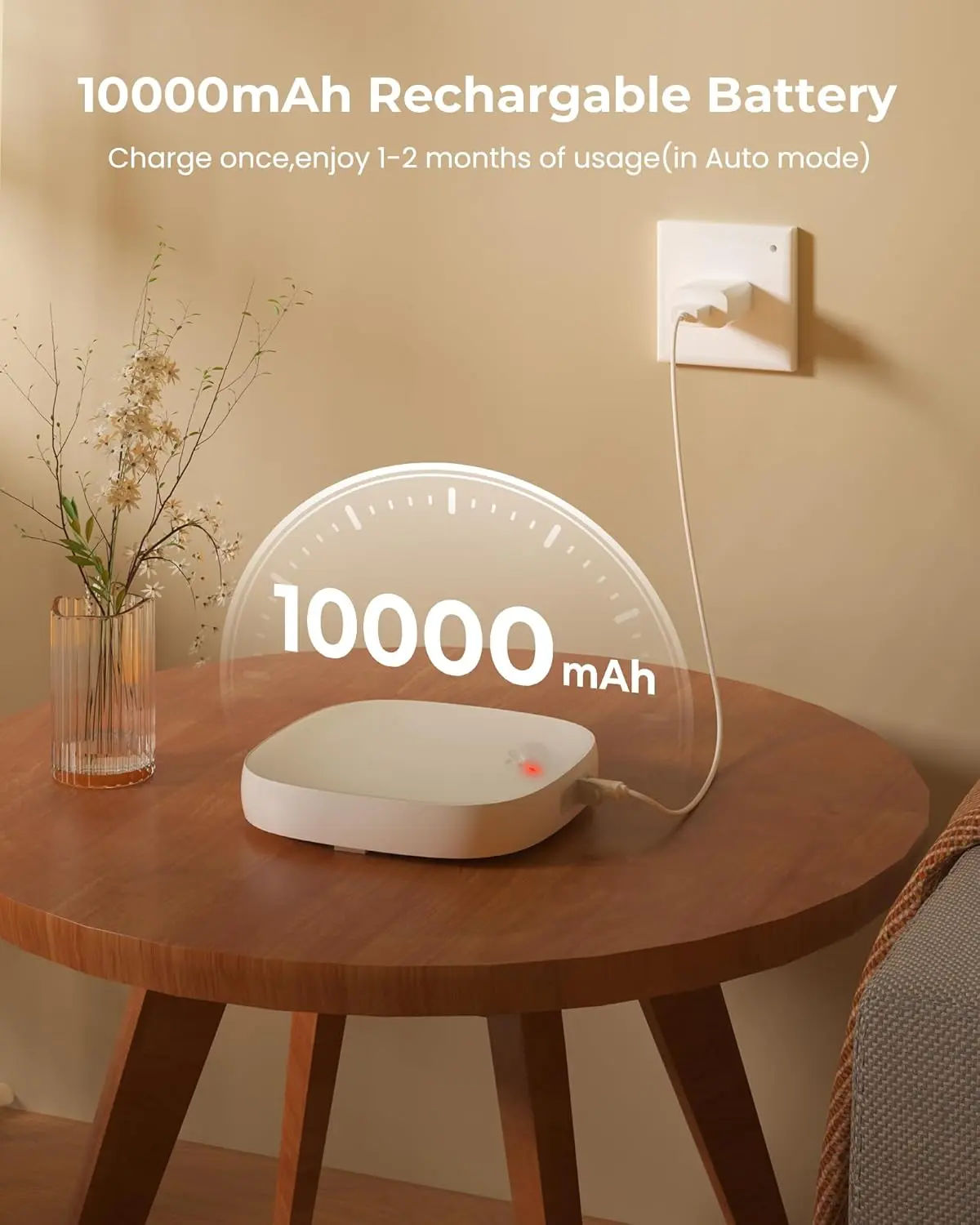 IP65 Waterproof Motion Sensor Ceiling Light with 10000mAh Battery and RGB Colors