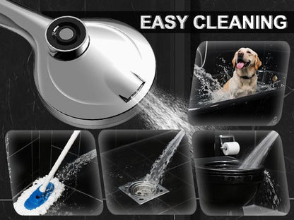 Dock-Free Dual Rain Shower Head Combo - 12" High-Pressure Rainfall Shower