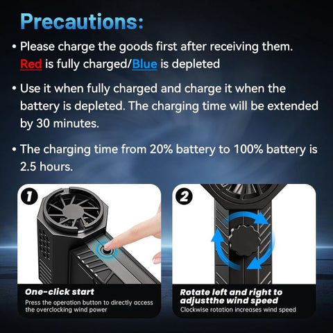 Portable Mini Turbo Fan | High-Speed Handheld Rechargeable Air Duster