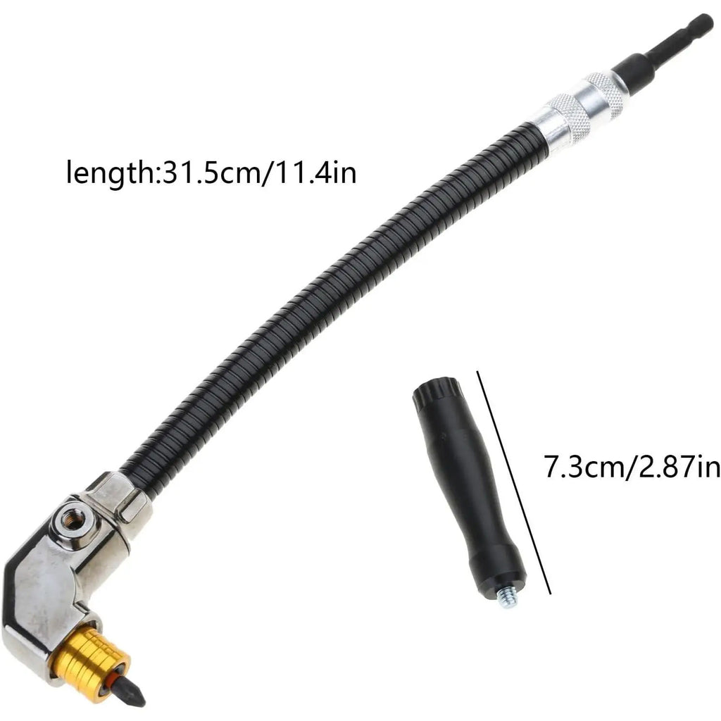 90-Degree Right Angle Drill Attachment for Confined Spaces