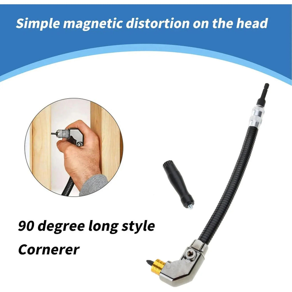 90-Degree Right Angle Drill Attachment for Confined Spaces