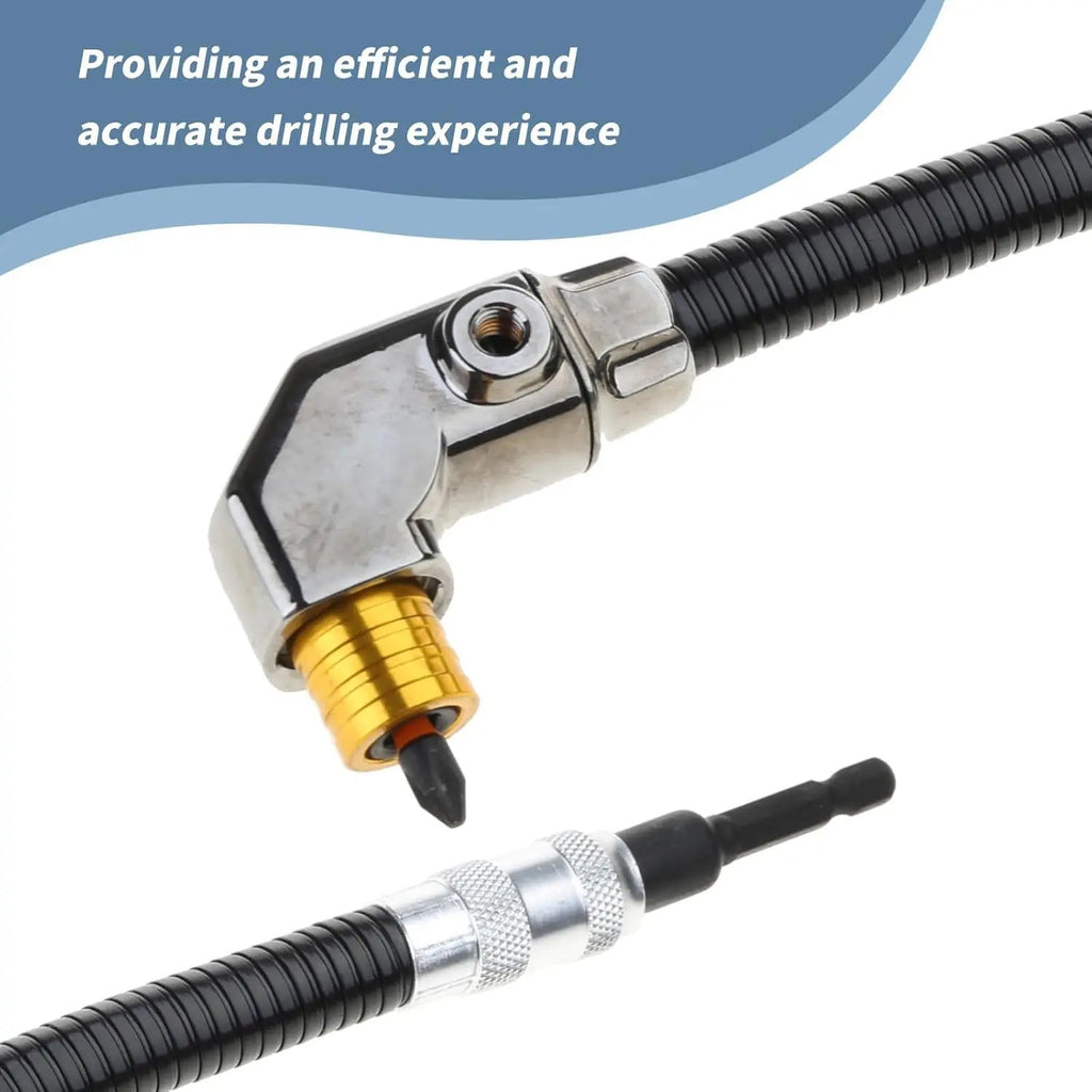 90-Degree Right Angle Drill Attachment for Confined Spaces