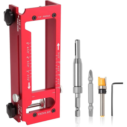 Door Hinge Jig - Adjustable Mortising Template for 2.5