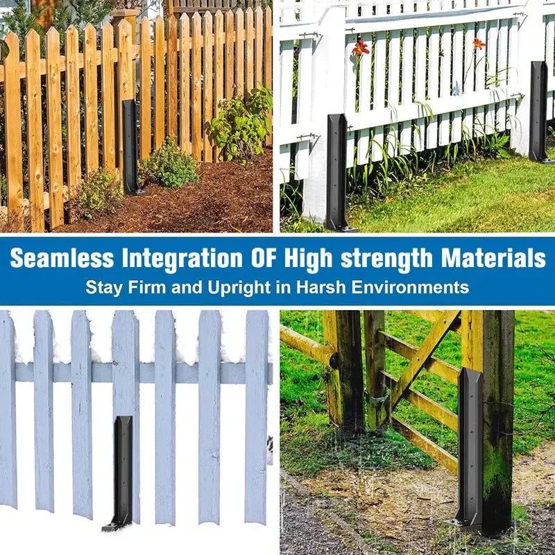 Reinforced Fence Post Repair Kit with Additional Screws and Tools