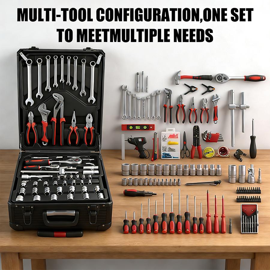 899-Piece Portable Metal Tool Set with Wheeled Cabinet
